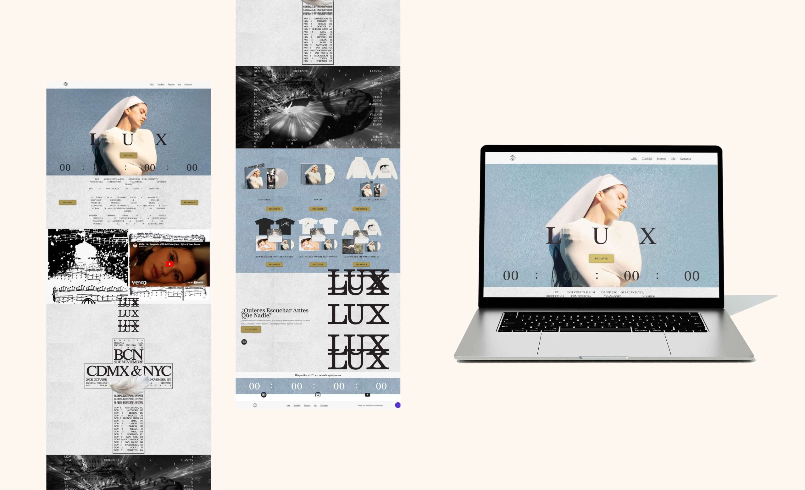 LUX Landing Page Hero Mockup